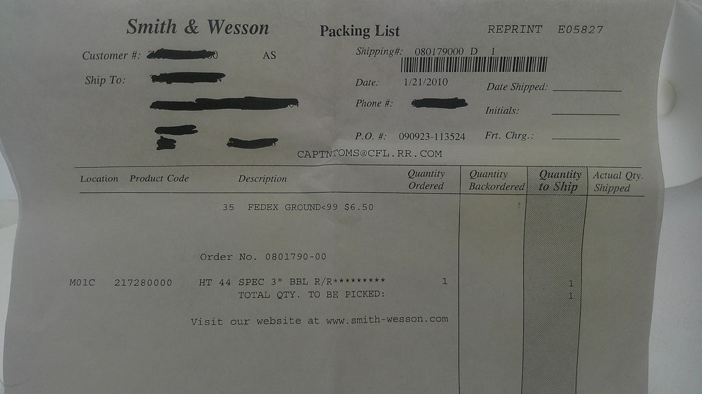 Smith & Wesson Smith & Wesson K Frame Model 696 3" Stainless Steel Barrel 69618 Part 69618