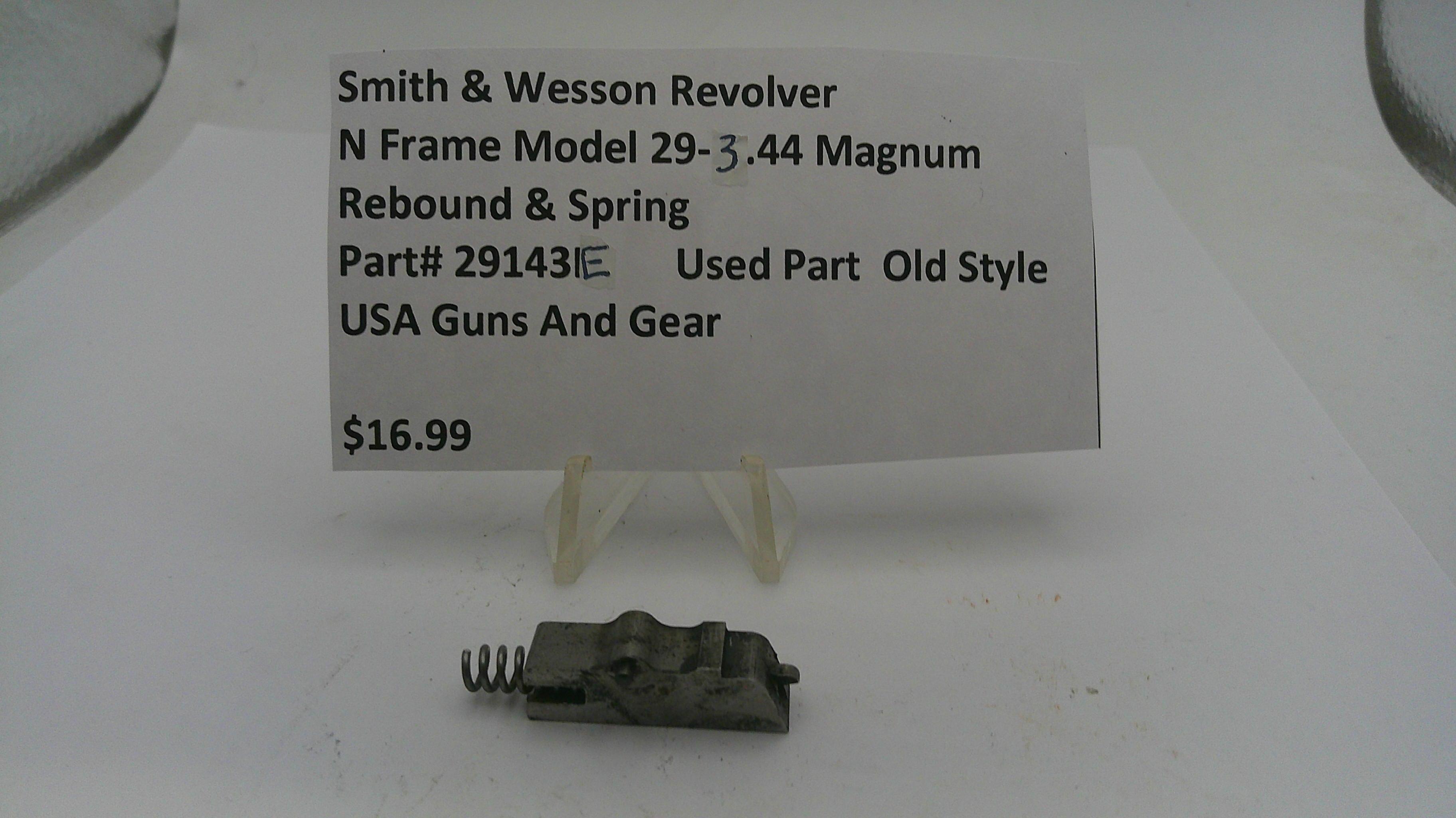 S&W N Frame Model 29-3 Rebound Slide Assembly & Spring .44 Mag 29143E
