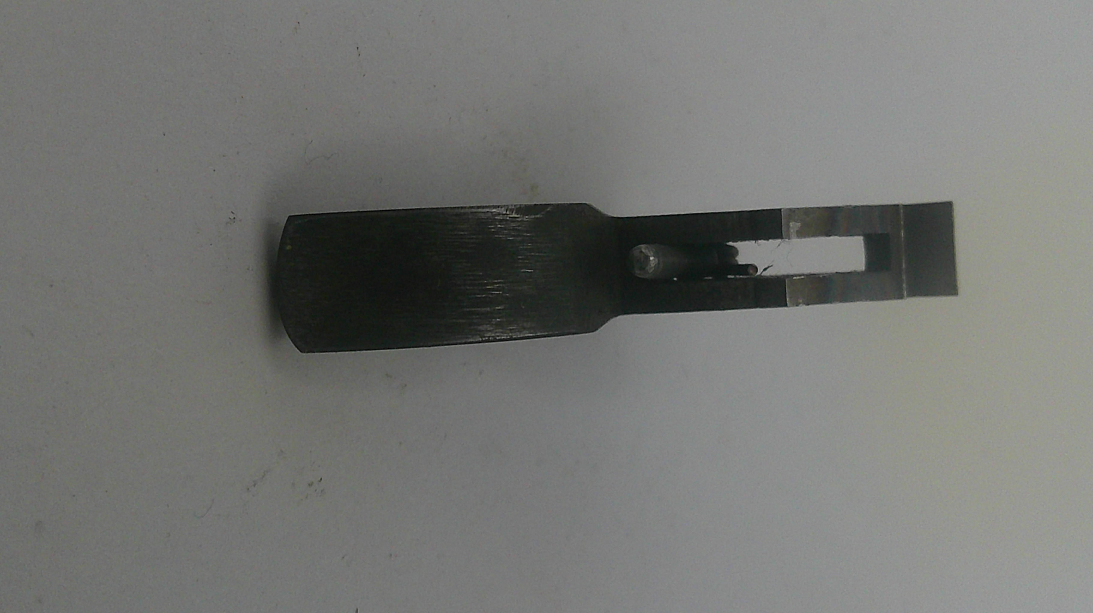 Metal tool on a white background