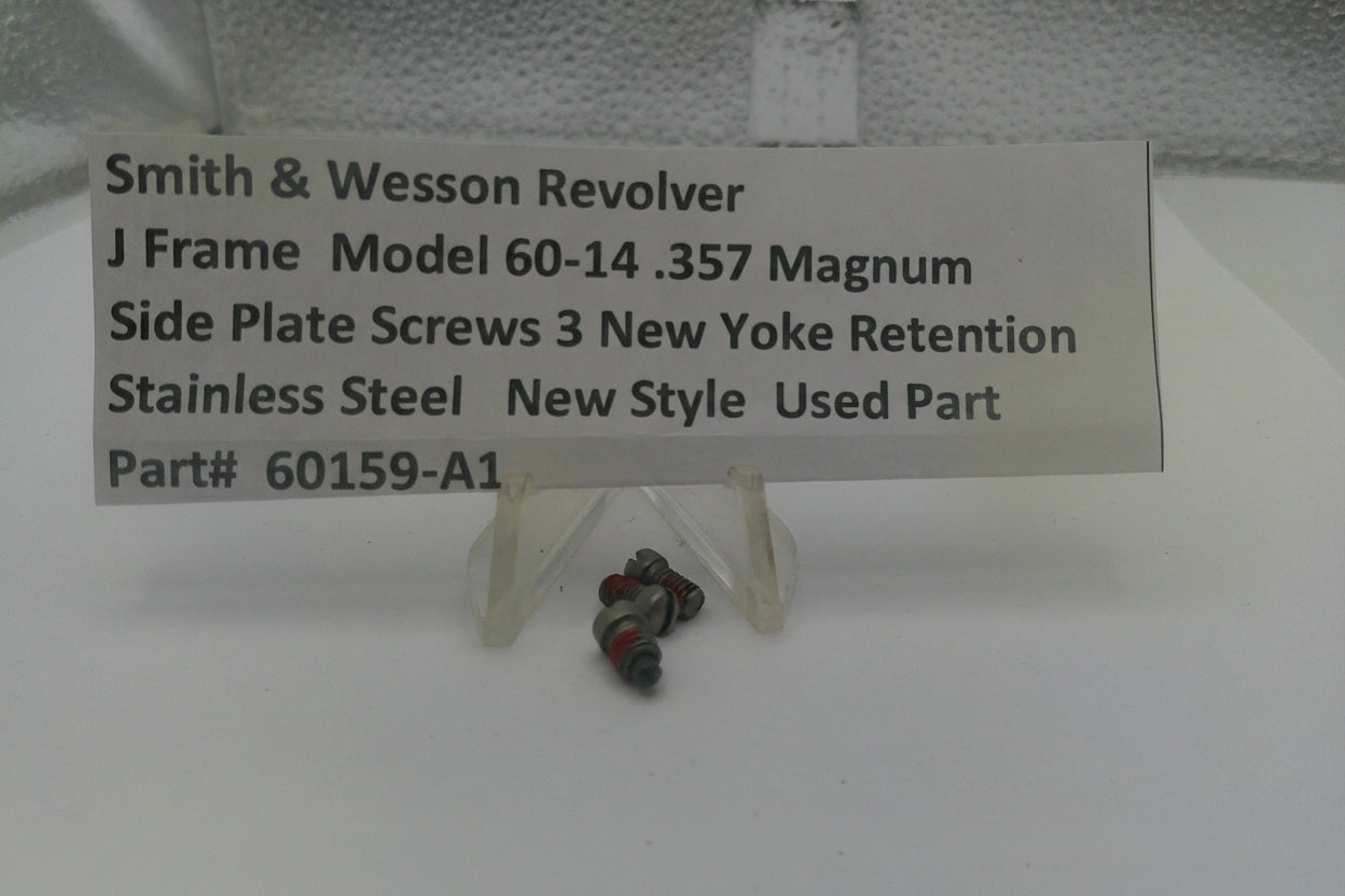 Smith & Wesson Revolver J Frame Model 60-14 .357 Magnum Side Plate Screws (3) 60159-1