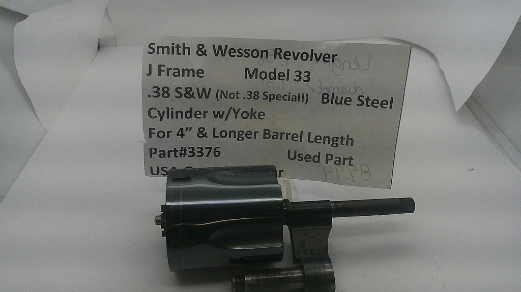 Smith & Wesson Smith &* Wesson J Frame Model 33 Cylinder w/Yoke 4" or Longer Barrel 3376 Part 3376