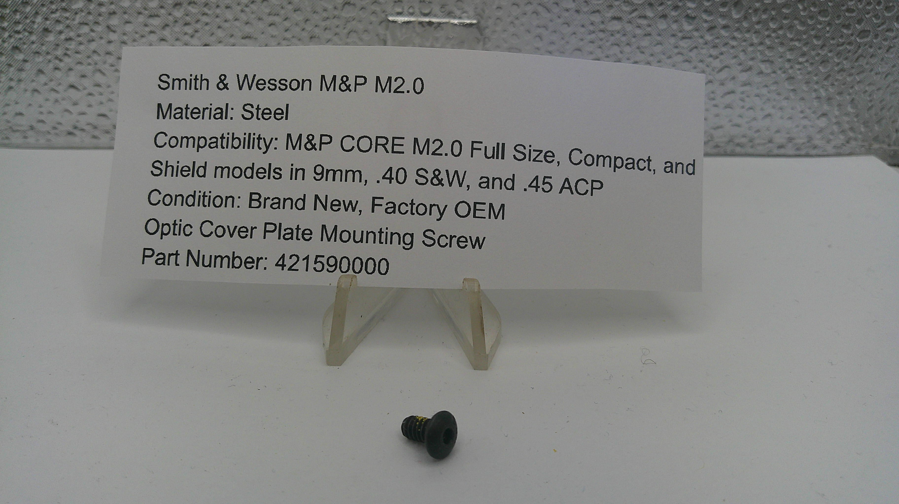 Smith & Wesson M&P M2.0 Optic Cover Plate Mounting Screw 421590000