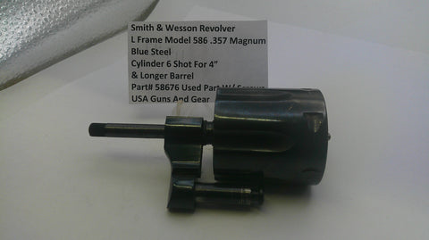 Smith & Wesson L Frame Model 586 Cylinder Assembly .357 Mag Used 58676