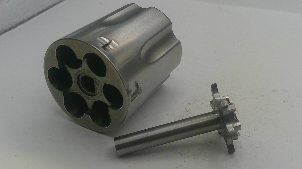 Smith & Wesson Model 66- K Frame .357 Magnum Cylinder w/ Extractor Non-Recessed Stainless Steel Used 66A58