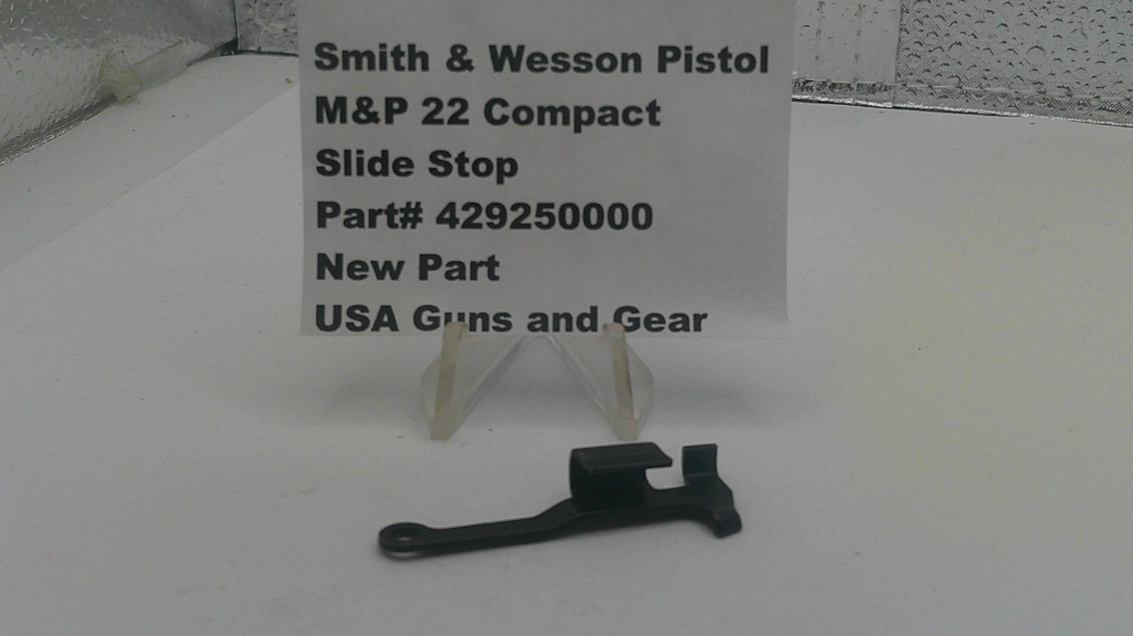 Smith & Wesson M&P 22 Compact Slide Stop Assembly - OEM Part 429250000