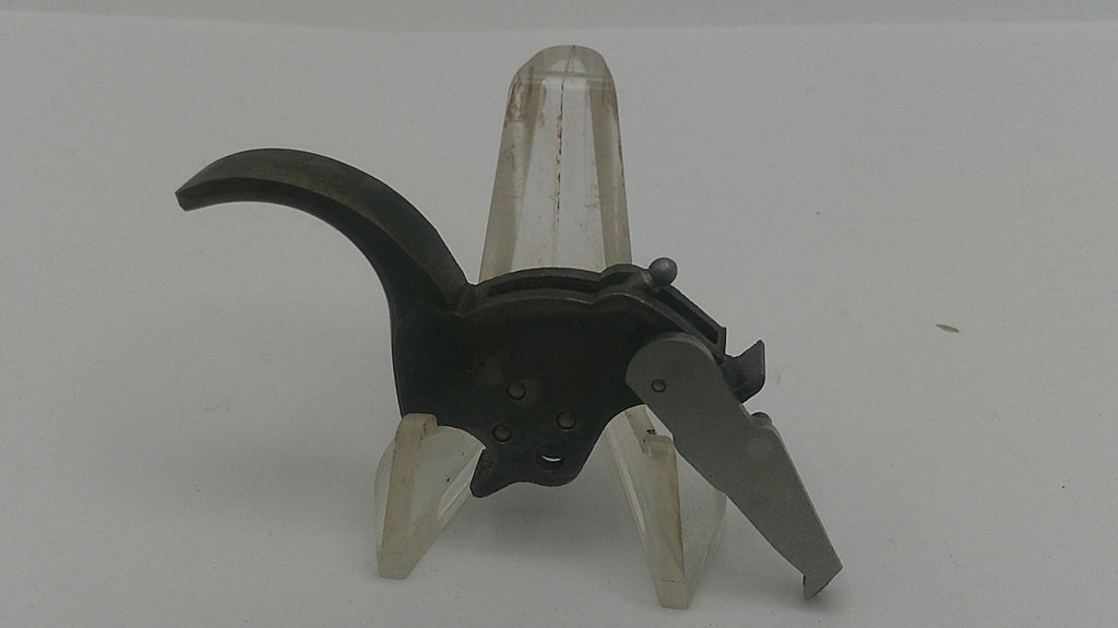 Black metal tool on a white background
