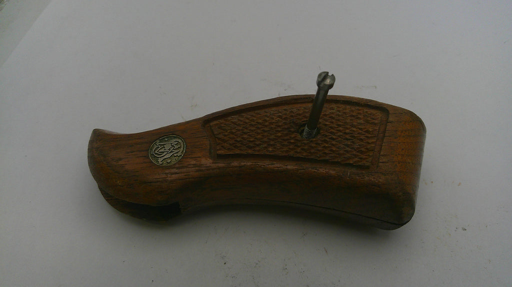Smith & Wesson K Frame Model 19 Vintage Wood Grips - Round Butt - OEM Used Part