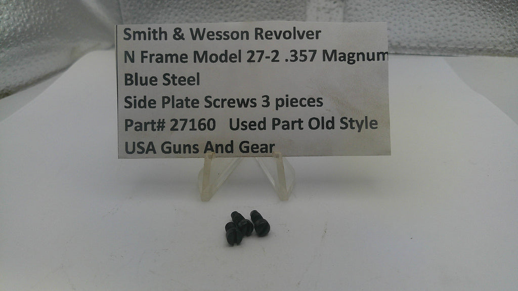 Smith & Wesson N Frame Model 27-2 Side Plate Screws (3-Piece Set) - .357 Magnum Used