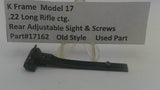 Smith & Wesson K Frame Model 17 Rear Adjustable Sight & Screws - .22 LR Used