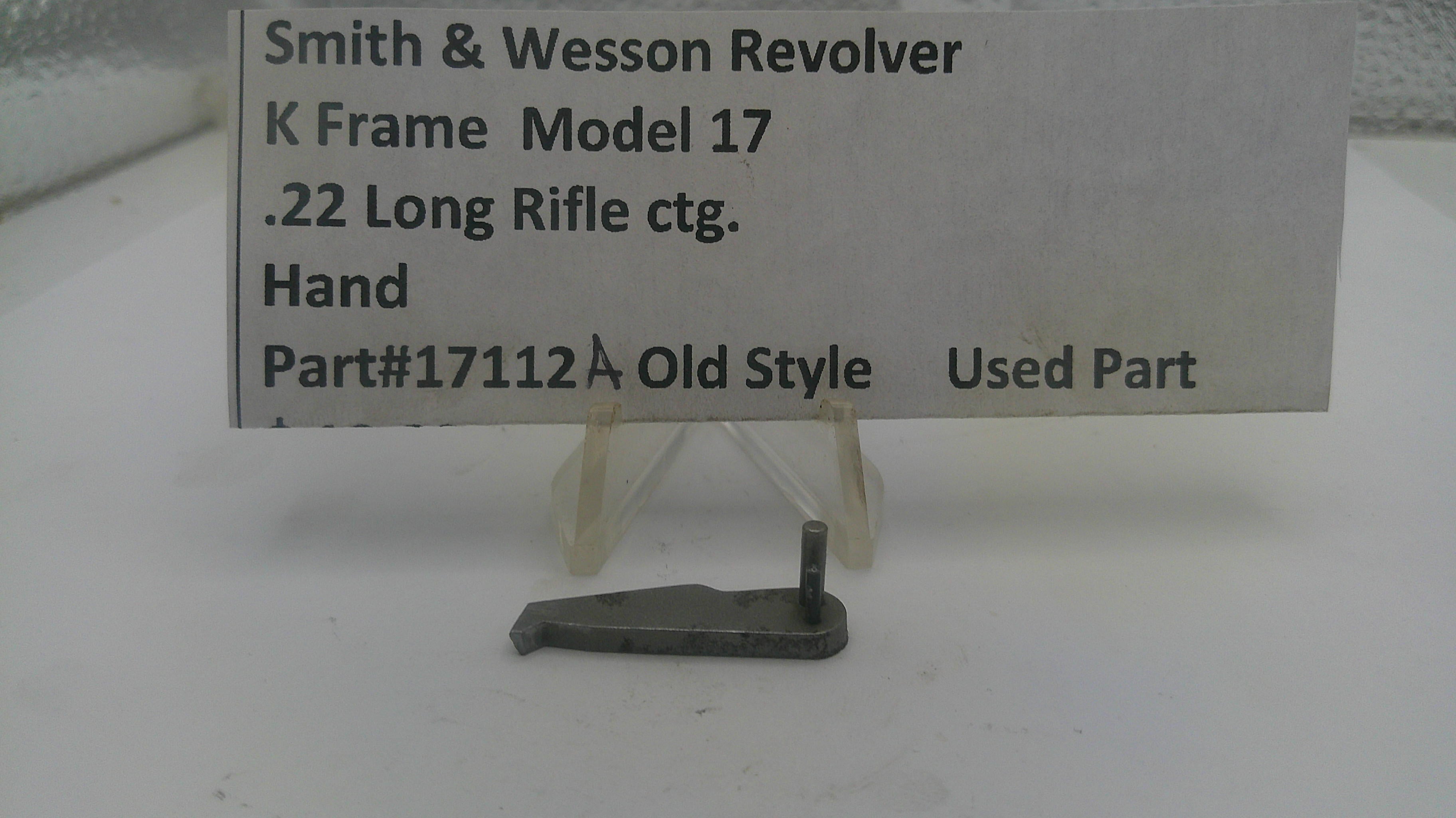 Smith & Wesson K Model 17 Hand - Used OEM Part .22 LR