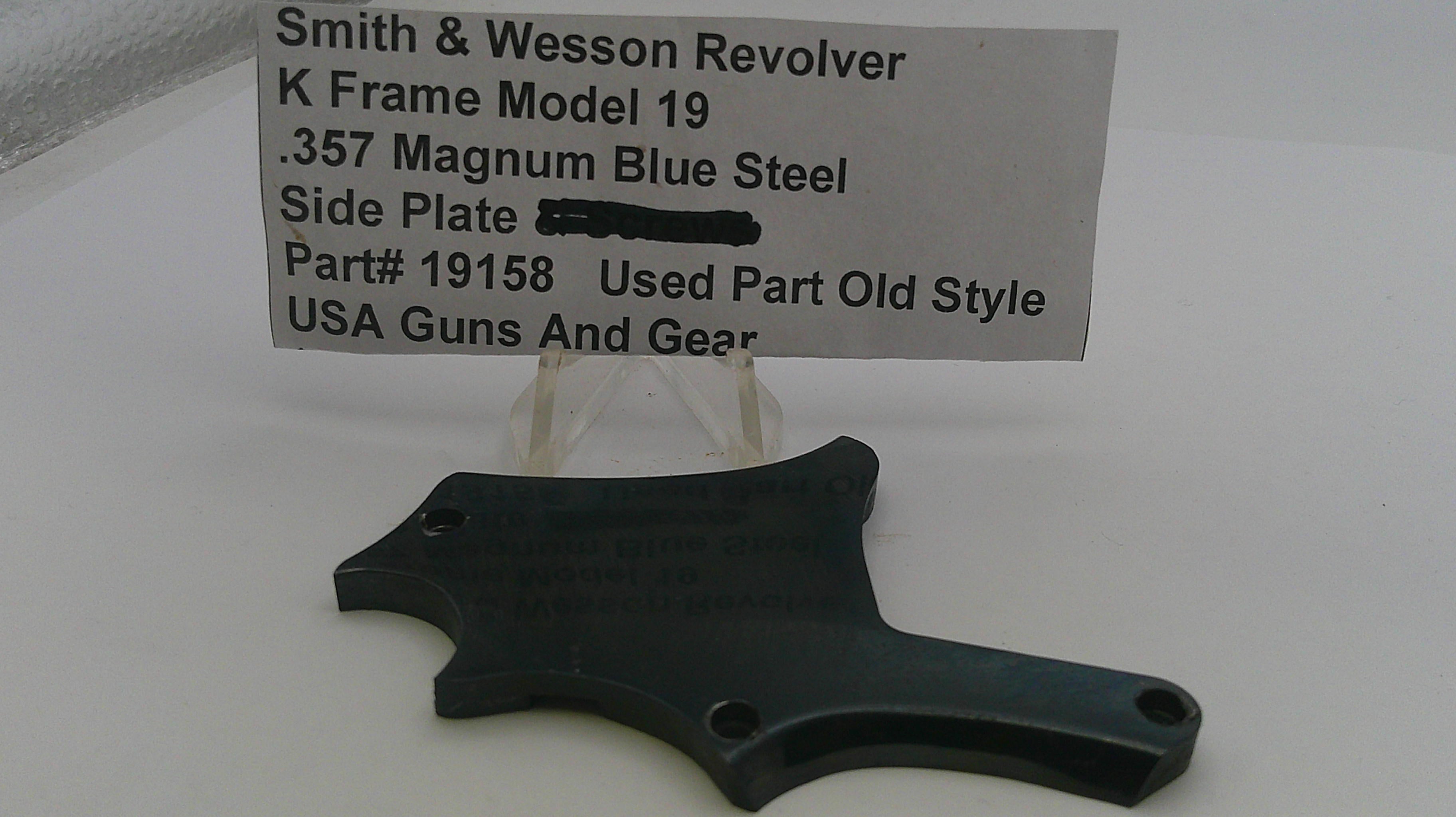 S&W K Frame Model 19 Used Side Plate .357 Magnum 19158