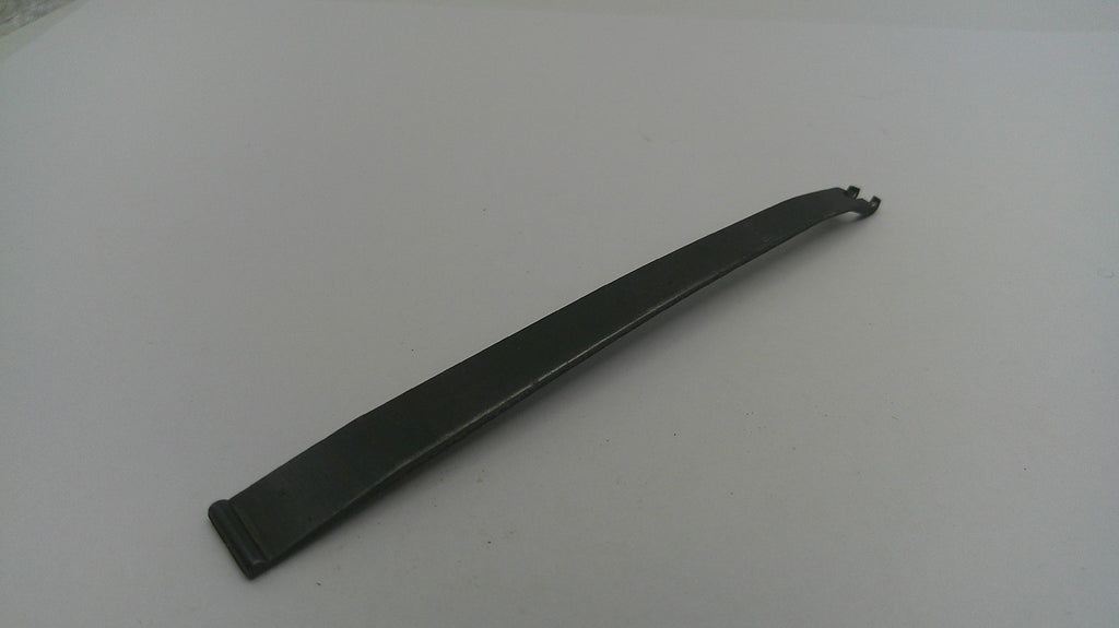 Black metal tool on a white background