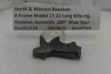 Smith & Wesson K Frame Model 17 Hammer Assembly - Used OEM Part .22 LR .500" Wide Spur