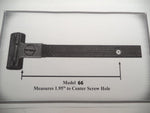 66184C S & W K Frame Models 66-66-3 Rear Adjustable Sight .357 Magnum 1.95" Used