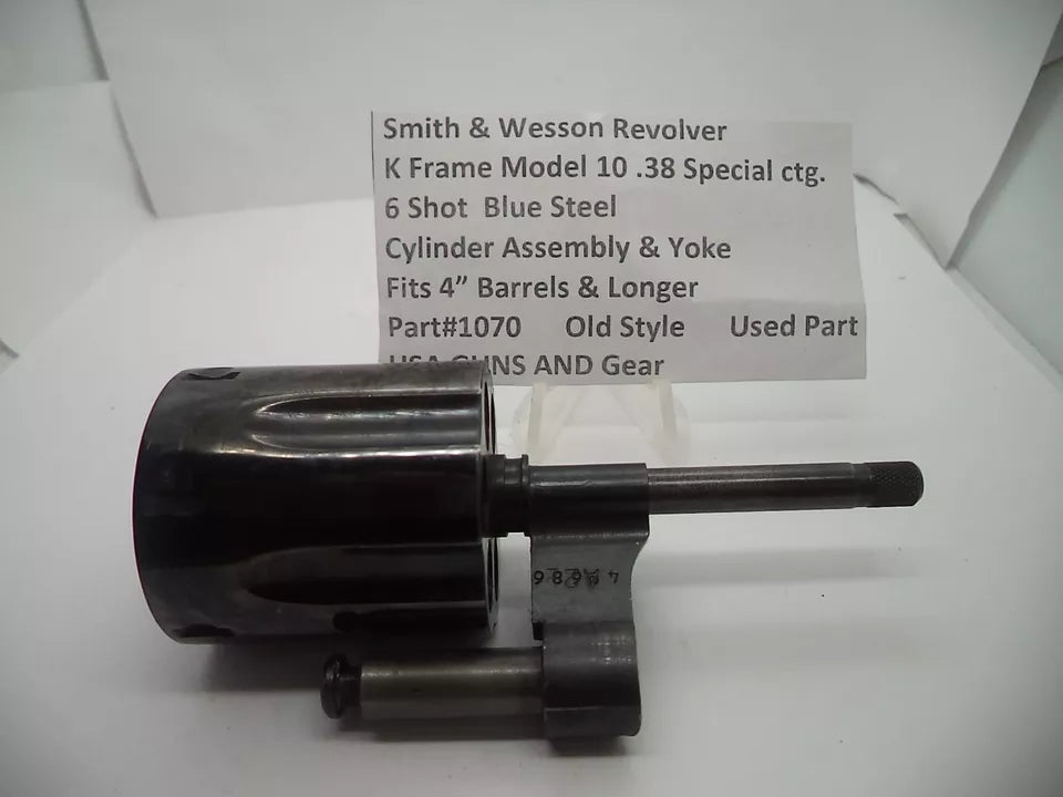Smith & Wesson K Frame Model 10 Cylinder Assembly & Yoke - .38 Special