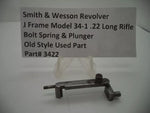 3422 Smith & Wesson J Frame Model 34-1 Bolt, Spring & Plunger .22 Long Rifle Used
