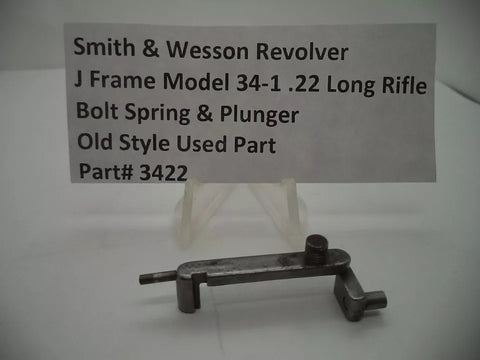 3422 Smith & Wesson J Frame Model 34-1 Bolt, Spring & Plunger .22 Long Rifle Used
