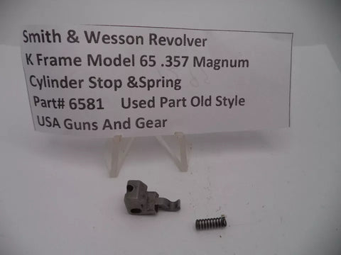 6581 S&W K Frame Model 65 Cylinder Stop & Spring .357 Magnum