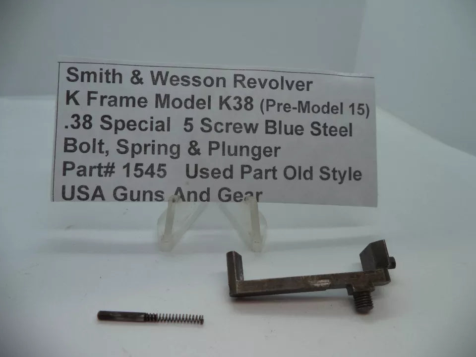 S&W K Frame Model K38 Pre-Model 15 Barrel Pin .38 Special – Part# 15002