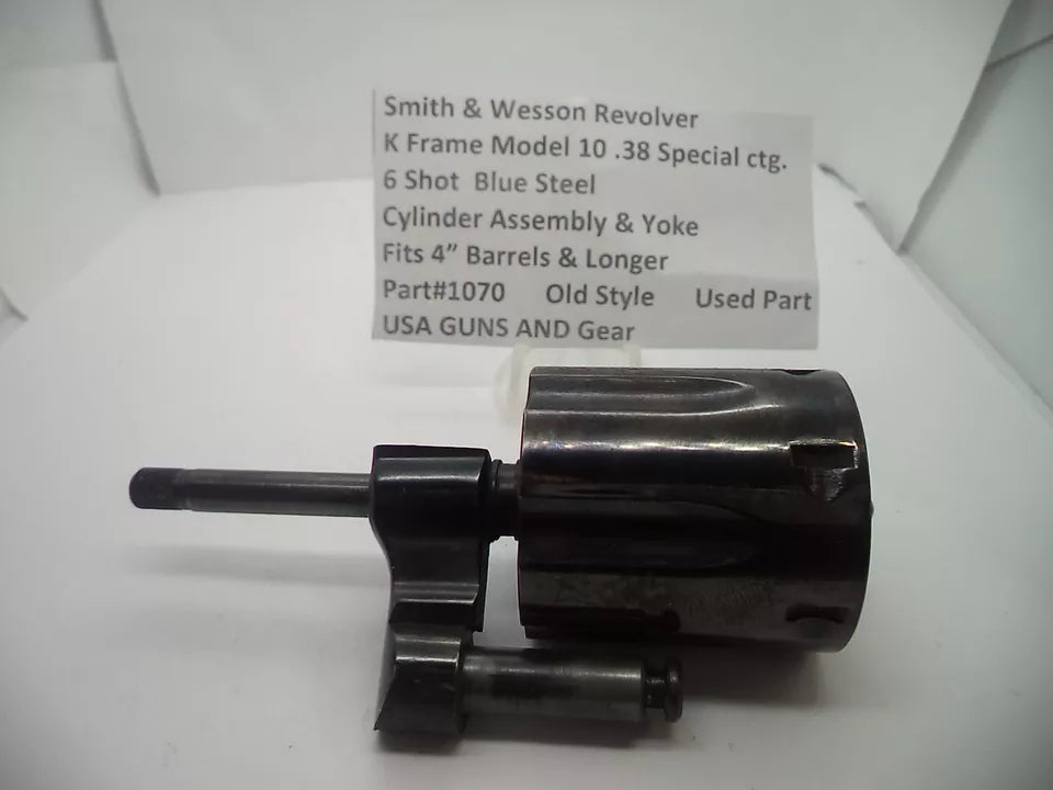 Smith & Wesson K Frame Model 10 Cylinder Assembly & Yoke - .38 Special