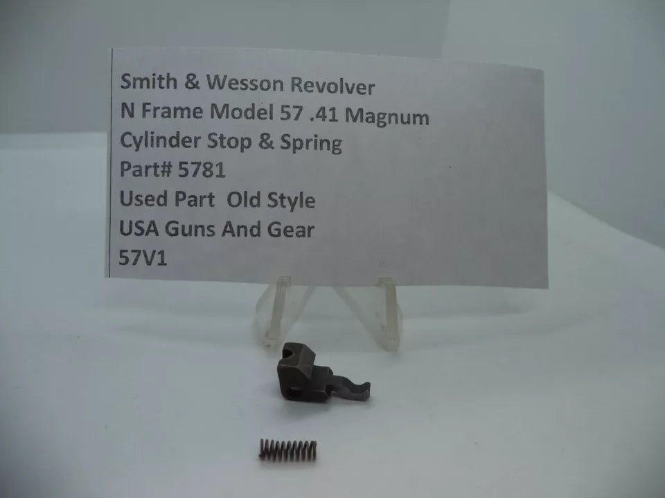 5781 Smith & Wesson N Frame Model 57 Cylinder Stop & Spring  .41 Magnum