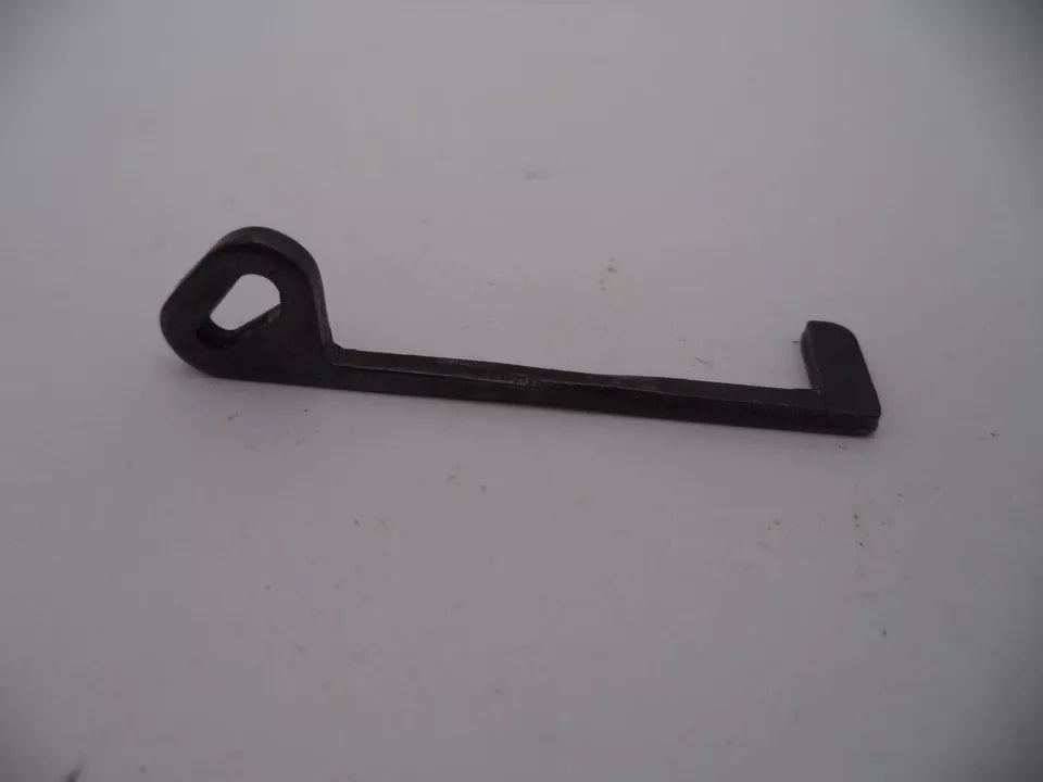 Black metal tool on a white background