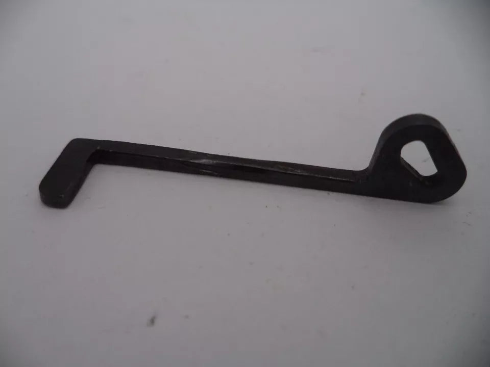 Black metal tool on a white background