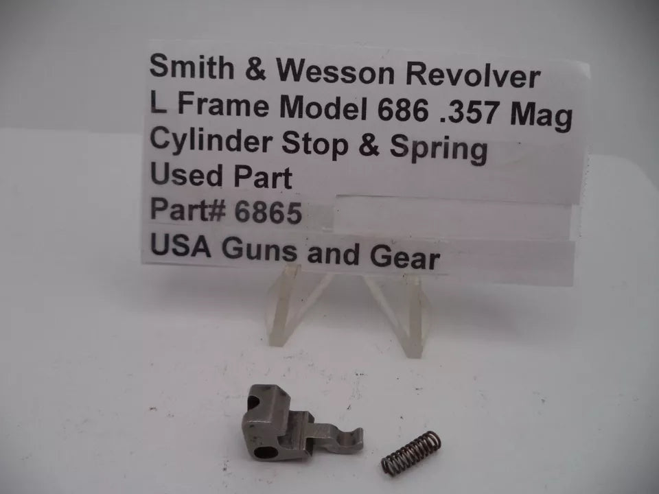 Smith & Wesson Model 686 L Frame Cylinder Stop & Spring .357 Magnum, Part# 6865