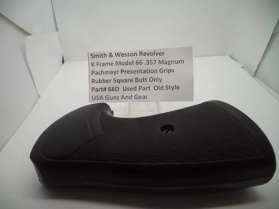 Smith & Wesson K Frame Model 66 Pachmayr Presentation Grips - .357 Magnum