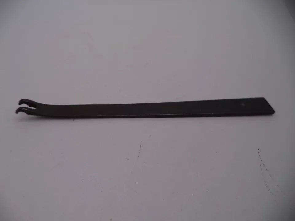 Black metal tool on a white background