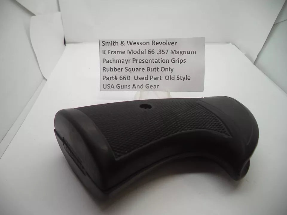 Smith & Wesson K Frame Model 66 Pachmayr Presentation Grips - .357 Magnum