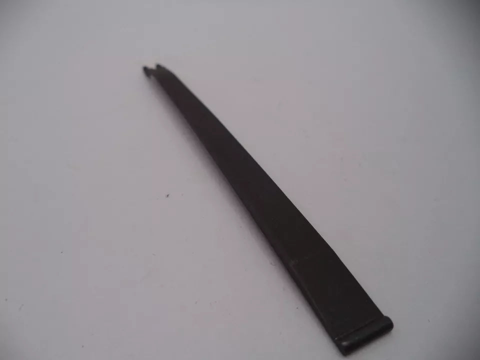 Black metal rod on a white background