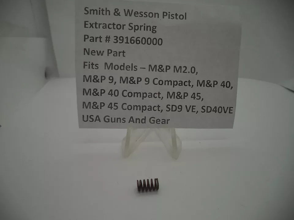 Smith & Wesson M&P/SDVE Extractor Spring 9mm/40/45 | OEM 391660000