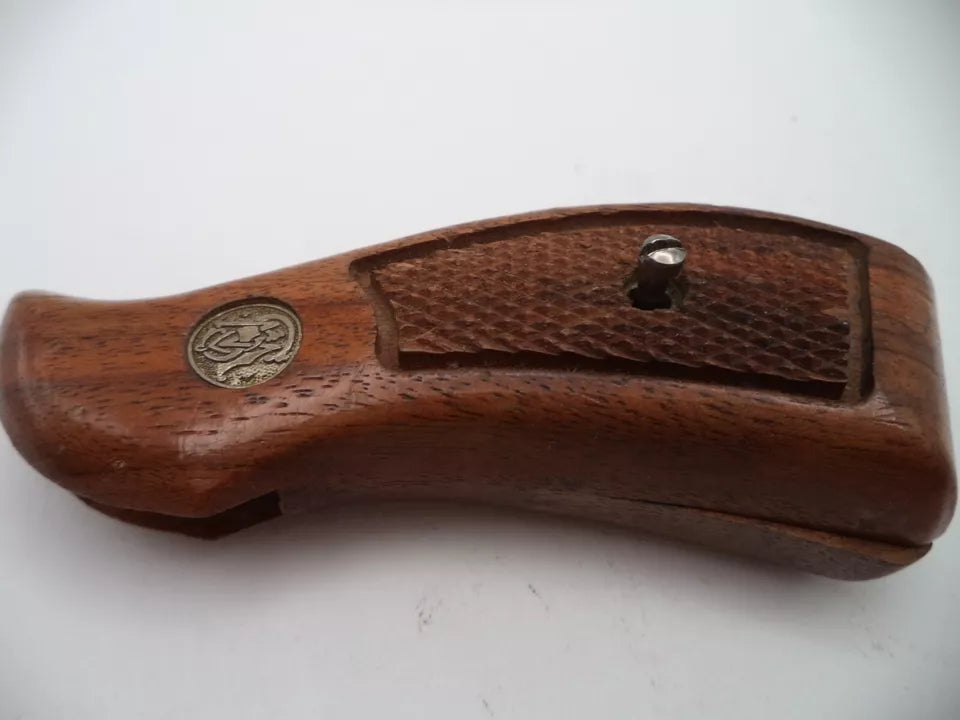 Smith & Wesson Model 65 K Frame Vintage Wood Grips - Round Butt .357 Magnum