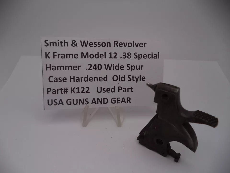 K122 Smith & Wesson K Frame Model 12 Hammer .240 Wide Spur 38 Special