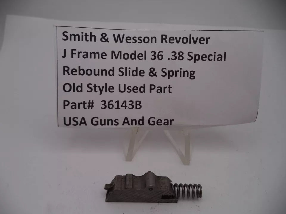 36143B Smith & Wesson J Frame Model 36 Rebound Slide & Spring .38 Special