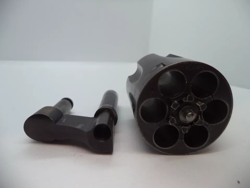 Smith & Wesson K Frame Pre-Model 15 (K38) 5 Screw Cylinder with Yoke - Blue Steel .38 Special - Used OEM Part 1577