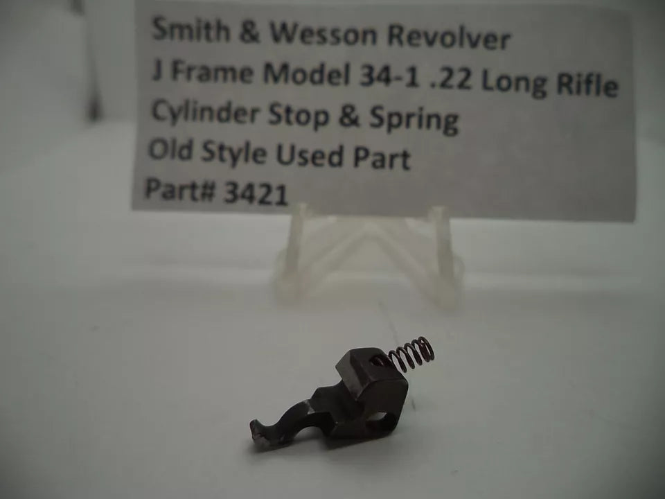 Smith & Wesson J Frame Model 34-1 Cylinder Stop & Spring for .22 Long Rifle Revolver.
