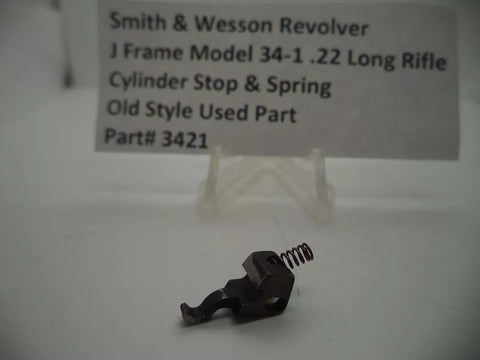 3421 Smith & Wesson J Frame Model 34-1 Cylinder Stop & Spring .22 Long Rifle Used