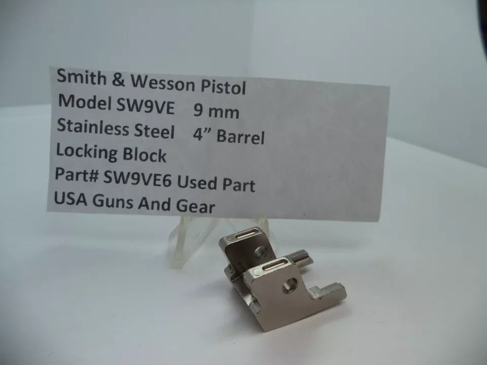 Smith & Wesson SW9VE Sigma Pistol Locking Block 4" Barrel 9mm Stainless Used - Part# SW9VE6