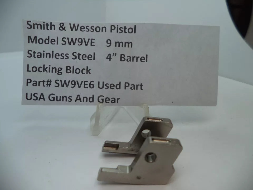 Smith & Wesson SW9VE Sigma Pistol Locking Block 4" Barrel 9mm Stainless Used - Part# SW9VE6