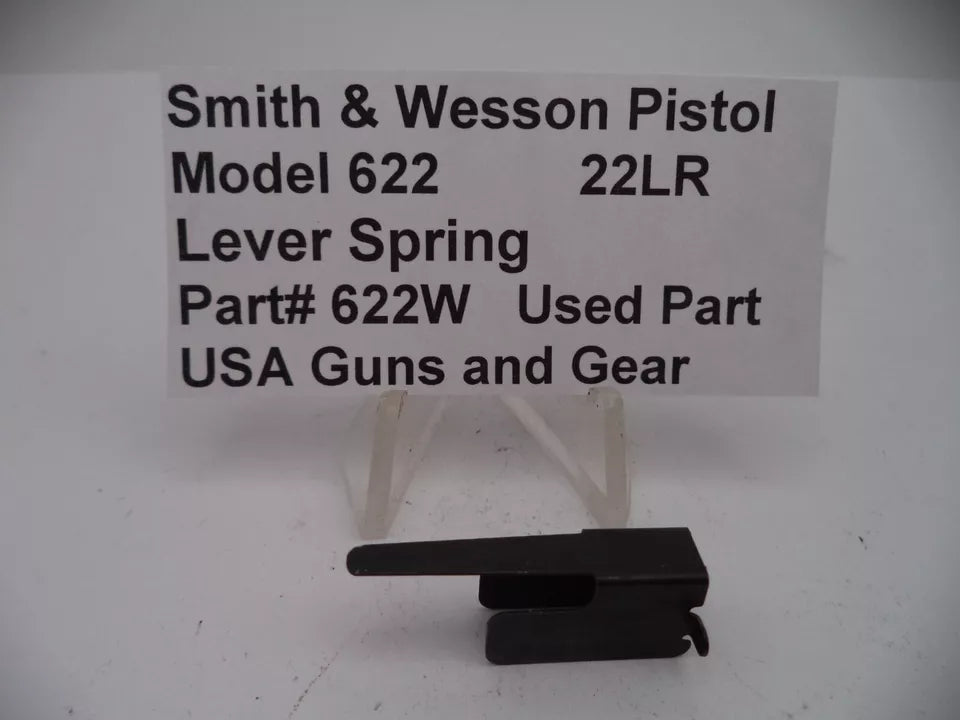 Smith & Wesson Model 622 Pistol Lever Spring .22 Long Rifle Used - Part# 622W