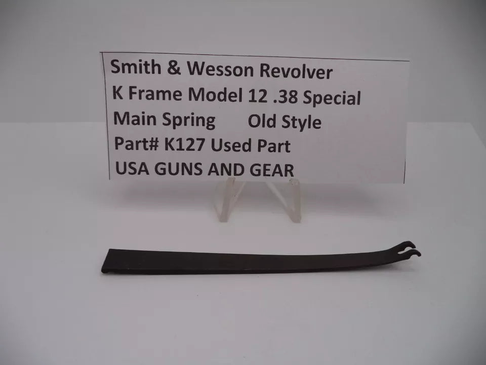 Smith & Wesson K Frame Model 12 Main Spring, .38 Special – Part# K127