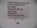 Smith & Wesson Revolver J Frame Model 642-2 Airweight Firing Pin Spring, part number 642N, displayed on a white background with a label providing product information.