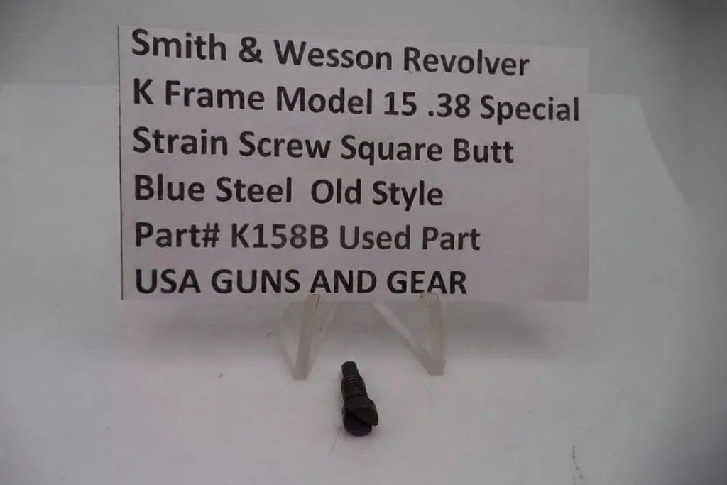 Small metal screw with descriptive text on a white background