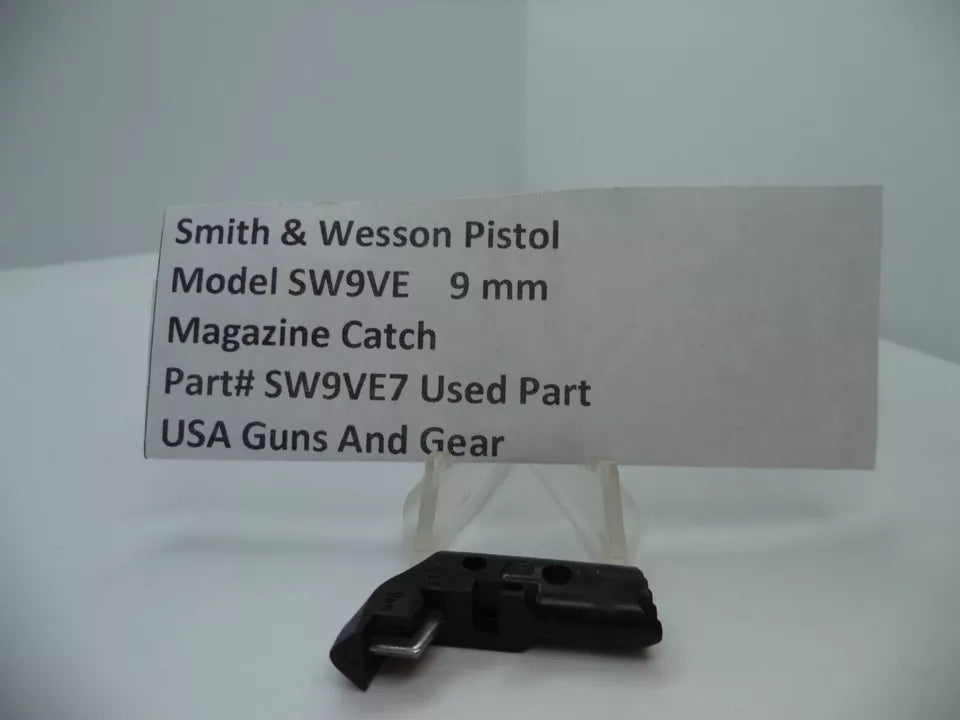SW9VE7 Smith & Wesson Pistol Model SW9VE Magazine Catch 9mm