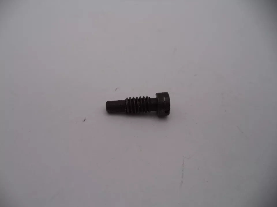 Black screw on a white background