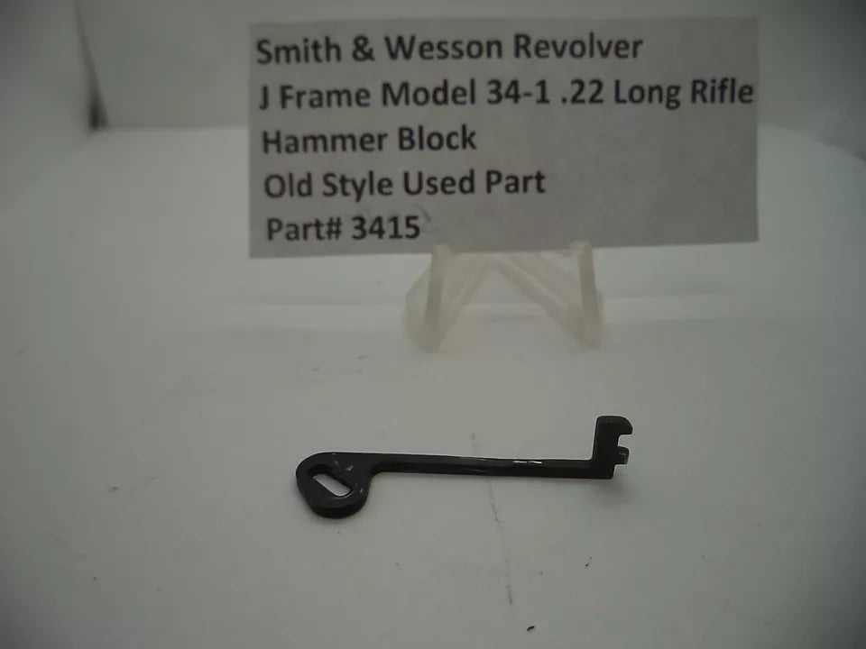 Smith & Wesson J Frame Model 34-1 Hammer Block .22 LR Used - Part #3415