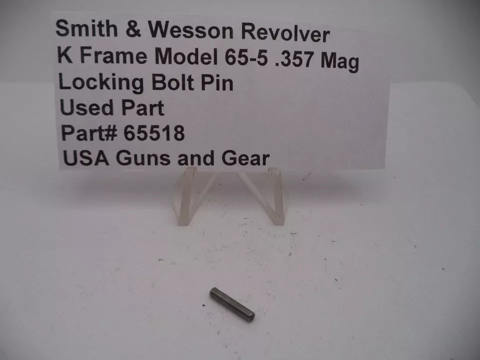 65518 Smith & Wesson K Frame Model 65-5 Locking Bolt Pin .357 Magnum