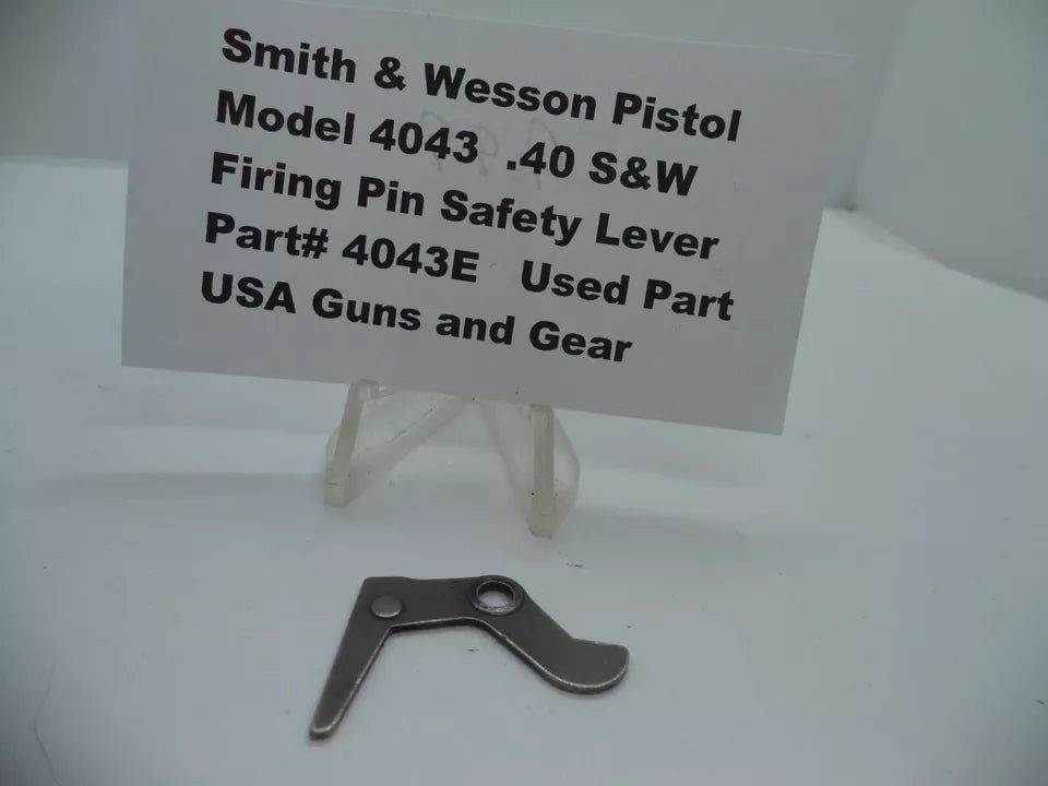 Smith & Wesson Pistol Model 4043 Firing Pin Safety Lever .40 S&W 4043E